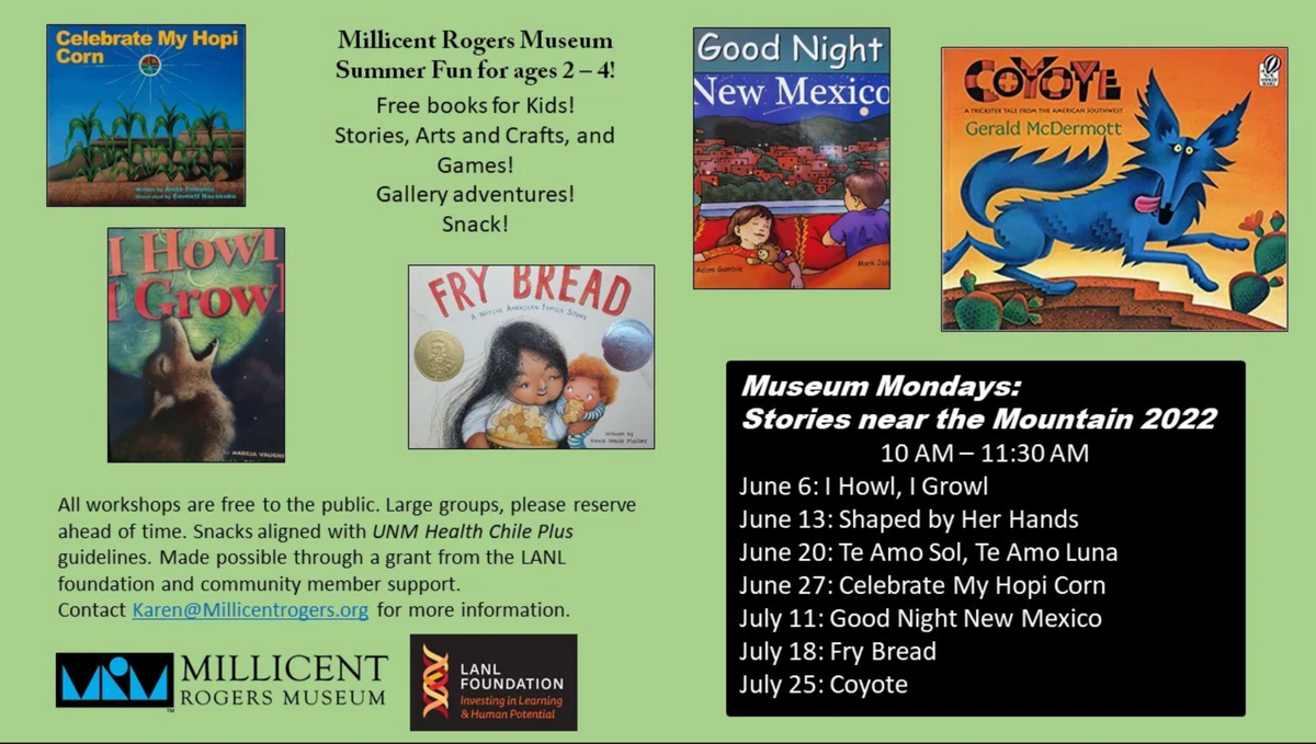 Museum Mondays Stories near the Mountain 2022 Millicent Rogers Museum