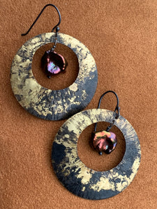 Disc Earrings by Taos Jeweler, Gail Golden